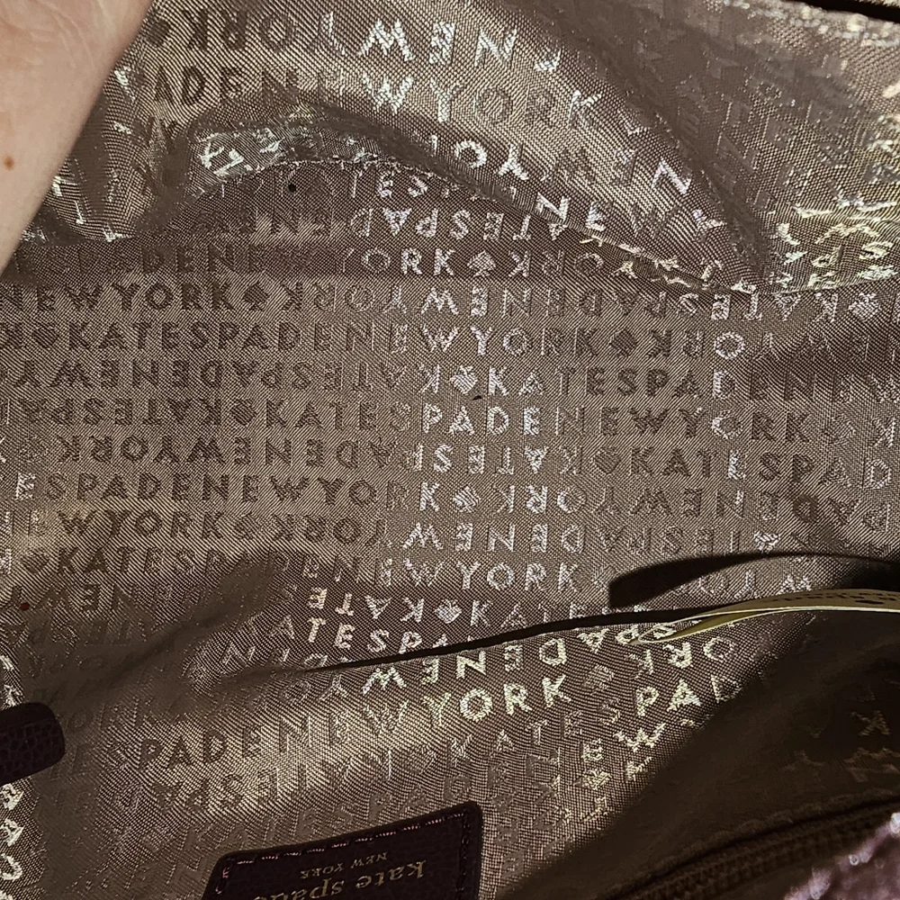 Kate Spade EUC Velvet Mini Kona Satchel Crossbody Bag in Purple